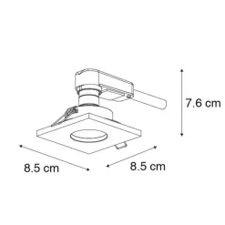 QAZQA Gartenbeleuchtung|Badezimmerlampen*Set mit 6 modernen Badezimmer-Einbaustrahlern weiß - Doku