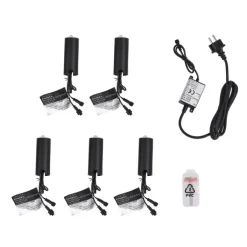 QAZQA Gartenbeleuchtung|Led-Außenleuchten*Set mit 5 modernen Bodeneinbaustrahlern weiß inkl. LED IP67 - Linsey