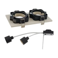 QAZQA Einbaustrahler|Wohnzimmerlampen*Set mit 6 modernen Einbaustrahlern Beige GU10 50mm Verstellbar 2-Lichter - Qure