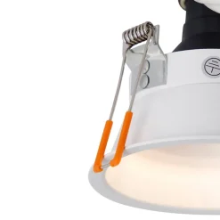 QAZQA Einbaustrahler|Wohnzimmerlampen*Set mit 6 modernen Einbaustrahlern weiß AR70 - Dept