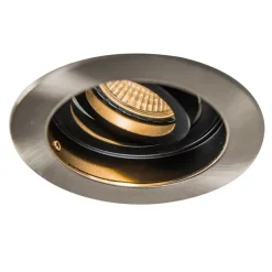 QAZQA Einbaustrahler|Wohnzimmerlampen*Set mit 5 modernen Einbaustrahlern Stahl - Rondoo