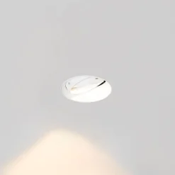 QAZQA Einbaustrahler|Wohnzimmerlampen*Set mit 6 modernen Einbaustrahlern Weiß GU10 AR111 Rund Trimless - Oneon