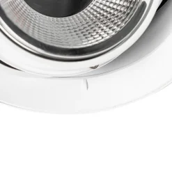 QAZQA Einbaustrahler|Wohnzimmerlampen*Set mit 6 modernen Einbaustrahlern Weiß GU10 AR111 Rund Trimless - Oneon