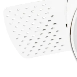 QAZQA Einbaustrahler|Wohnzimmerlampen*Set mit 6 modernen Einbaustrahlern Weiß GU10 AR111 Rund Trimless - Oneon