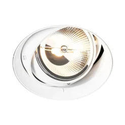 QAZQA Einbaustrahler|Wohnzimmerlampen*Set mit 6 modernen Einbaustrahlern Weiß GU10 AR111 Rund Trimless - Oneon