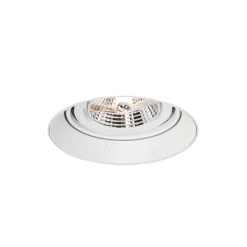 QAZQA Gartenbeleuchtung|Einbaustrahler*Set mit 6 modernen Einbaustrahlern Weiß GU10 AR70 Rund Trimless - Oneon