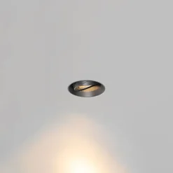 QAZQA Einbaustrahler|Wohnzimmerlampen*Set mit 6 modernen Einbaustrahlern schwarz GU10 AR70 rund randlos - Oneon