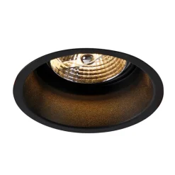 QAZQA Schlafzimmerlampen|Küchenlampen*Set mit 6 modernen Einbaustrahlern schwarz AR70 - Dept