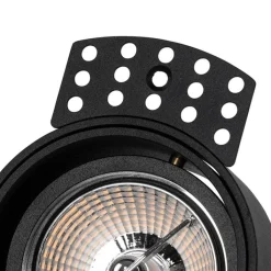 QAZQA Einbaustrahler|Wohnzimmerlampen*Set mit 6 modernen Einbaustrahlern Schwarz Trimless - Impact 70