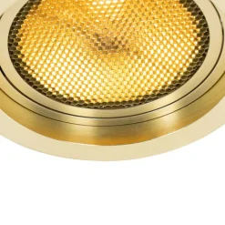 QAZQA Einbaustrahler|Wohnzimmerlampen*Set mit 6 modernen Einbaustrahlern Gold Verstellbar - Coop 111 Honey