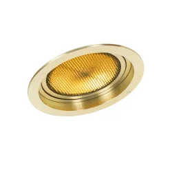 QAZQA Einbaustrahler|Wohnzimmerlampen*Set mit 6 modernen Einbaustrahlern Gold Verstellbar - Coop 111 Honey