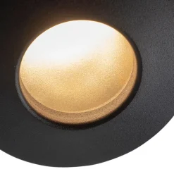 QAZQA Badezimmerlampen|Außenstrahler*Set mit 6 modernen Einbauspots schwarz IP44 - Gap