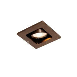 QAZQA Einbaustrahler|Wohnzimmerlampen*Set mit 6 modernen Einbaustrahlern Dunkelbronze Verstellbar - Qure