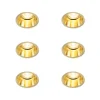 QAZQA Einbaustrahler|Wohnzimmerlampen*Set mit 6 modernen Einbaustrahlern Gold - Dept