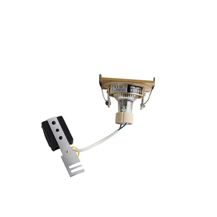 QAZQA Gartenbeleuchtung|Badezimmerlampen*Set mit 6 modernen Einbaustrahlern Gold Quadratisch IP44 - Xena