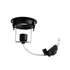 QAZQA Einbaustrahler|Wohnzimmerlampen*Set mit 6 modernen, schwenkbaren schwarzen Einbaustrahlern AR70 - Cisco