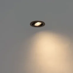 QAZQA Einbaustrahler|Wohnzimmerlampen*Set mit 6 modernen, schwenkbaren Einbaustrahlern Dunkelbronze - Cisco