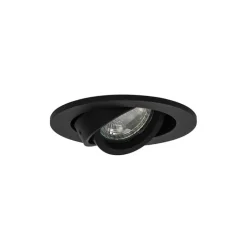 QAZQA Einbaustrahler|Wohnzimmerlampen*Set mit 6 modernen, schwenkbaren Einbaustrahlern schwarz - Club