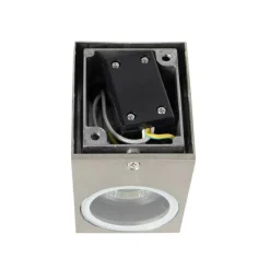 QAZQA Gartenbeleuchtung|Badezimmerlampen*Set mit 2 modernen Wandleuchten aus Aluminium IP44 - Baleno I.