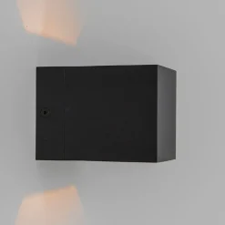 QAZQA Wandleuchten|Esszimmerlampen*Set mit 2 modernen Wandleuchten schwarz - Transfer