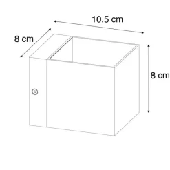QAZQA Wandleuchten|Esszimmerlampen*Set mit 2 modernen Wandleuchten schwarz - Transfer