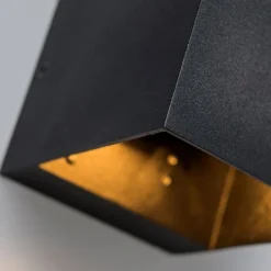 QAZQA Wandleuchten|Esszimmerlampen*Set mit 2 modernen Wandleuchten schwarz - Transfer