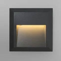 QAZQA Gartenbeleuchtung|Led-Wandleuchten*Set mit 2 modernen Wandleuchten dunkelgrau inkl. LED - Gem 2