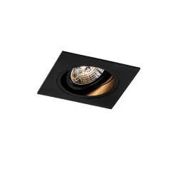 QAZQA Einbaustrahler|Wohnzimmerlampen*Set mit 6 Modernes versenktes Spotschwarz verstellbar - Chuck 70