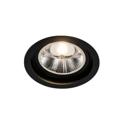 QAZQA Einbaustrahler|Wohnzimmerlampen*Set mit 6 Modernes versenktes Spotschwarz verstellbar - Chuck 111