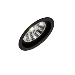 QAZQA Einbaustrahler|Wohnzimmerlampen*Set mit 6 Modernes versenktes Spotschwarz verstellbar - Chuck 111