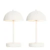 QAZQA Gartenbeleuchtung|Led-Außenleuchten*Set mit 2 Outdoor-Tischlampen Pilz weiß wiederaufladbar - Keira