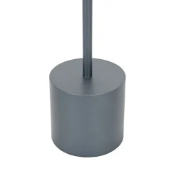 QAZQA Gartenbeleuchtung|Led-Außenleuchten*Set mit 2 Outdoor-Tischleuchten grau mit Dimmer wiederaufladbar - Dupont