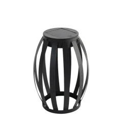 QAZQA Gartenbeleuchtung|Led-Außenleuchten*Set mit 2 Outdoor-Tischleuchten schwarz 3-stufig dimmbar Solar & wiederaufladbar - Sheldon