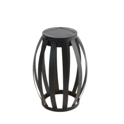 QAZQA Gartenbeleuchtung|Led-Außenleuchten*Set mit 2 Outdoor-Tischleuchten schwarz 3-stufig dimmbar Solar & wiederaufladbar - Sheldon