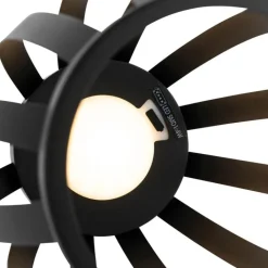 QAZQA Gartenbeleuchtung|Led-Außenleuchten*Set mit 2 Outdoor-Tischleuchten schwarz 3-stufig dimmbar Solar & wiederaufladbar - Sheldon