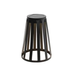 QAZQA Gartenbeleuchtung|Led-Außenleuchten*Set mit 2 Outdoor-Tischleuchten Schwarz Inkl. LED 3-Stufen Dimmer Solar und Akku - Penny