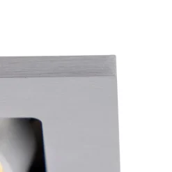 QAZQA Einbaustrahler|Wohnzimmerlampen*Set mit 6 Rechteckiger Einbauspot aus 2-flammigem Aluminium - Qure