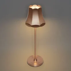 QAZQA Gartenbeleuchtung|Led-Außenleuchten*Set mit 2 Retro-Tischleuchten Kupfer wiederaufladbar IP44 - Granny