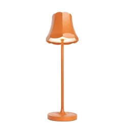 QAZQA Gartenbeleuchtung|Led-Außenleuchten*Set mit 2 Retro-Tischleuchten orange wiederaufladbar IP44 - Granny