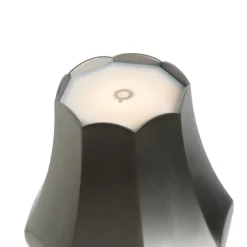 QAZQA Gartenbeleuchtung|Led-Außenleuchten*Set mit 2 Retro-Tischleuchten Gunmetal wiederaufladbar IP44 - Granny