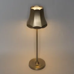 QAZQA Gartenbeleuchtung|Led-Außenleuchten*Set mit 2 Retro-Tischleuchten Roségold wiederaufladbar IP44 - Granny