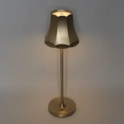 QAZQA Gartenbeleuchtung|Led-Außenleuchten*Set mit 2 Retro-Tischleuchten Roségold wiederaufladbar IP44 - Granny