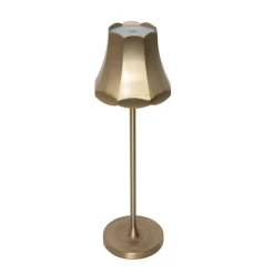 QAZQA Gartenbeleuchtung|Led-Außenleuchten*Set mit 2 Retro-Tischleuchten Roségold wiederaufladbar IP44 - Granny