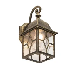 QAZQA Gartenbeleuchtung|Außenwandleuchten*Set mit 2 romantischen Außenwandlaternen aus Bronze - London