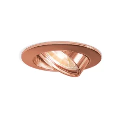 QAZQA Einbaustrahler|Wohnzimmerlampen*Set mit 6 runden Einbaustrahlern Kupfer neigbar - Edu