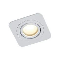 QAZQA Badezimmerlampen|Außenstrahler*Set mit 6 runden Einbaustrahlern Weiß GU10 50mm dreh- und schwenkbar IP44 - Alberto