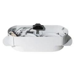 QAZQA Schlafzimmerlampen|Küchenlampen*Set mit 6 runden Einbaustrahlern Weiß GU10 70mm 2-Licht - Hubs