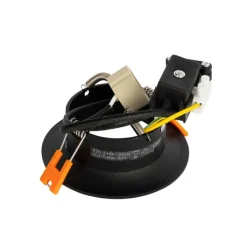 QAZQA Einbaustrahler|Wohnzimmerlampen*Set mit 6 schwarzen Einbauleuchten GU10 50 mm - Gijs