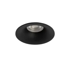 QAZQA Einbaustrahler|Wohnzimmerlampen*Set mit 6 schwarzen Einbauleuchten GU10 50 mm - Gijs