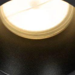 QAZQA Einbaustrahler|Wohnzimmerlampen*Set mit 6 schwarzen Einbauleuchten GU10 70 mm IP44 - Dept